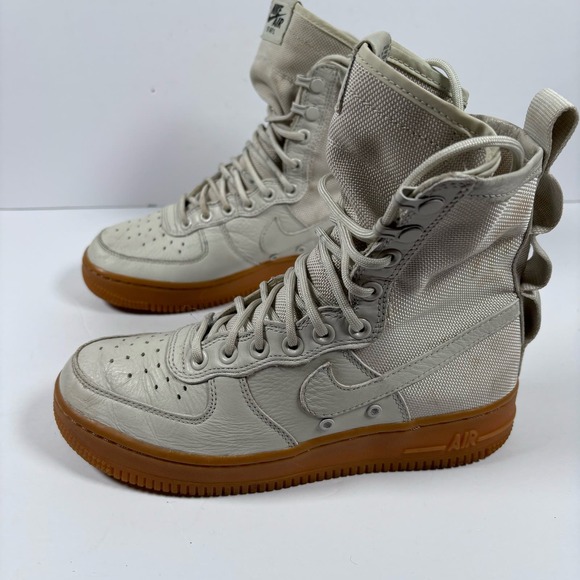 NIKE AIR SF AR 1 Mens 7 Beige High Top Urban Utility Sneaker Boots Shoes - Picture 10 of 16